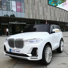 Двухместный детский электромобиль M 6364EBLR-1 белый BMW четыре мотора